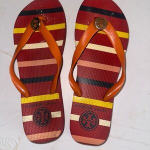 Tory Burch Multicolor Striped Sandals